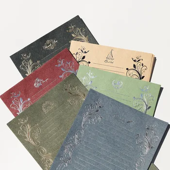 Coloffice 4PCs/Pack Beautiful Romantic Pattern Creative Love Letter Elvelope Paper Retro Hot Stamping Envelope Paper Stationery
Coloffice 4PCs/Pack Beautiful Romantic Pattern Creative Love Letter Elvelope Paper Retro Hot Stamping Envelope Paper Stationery