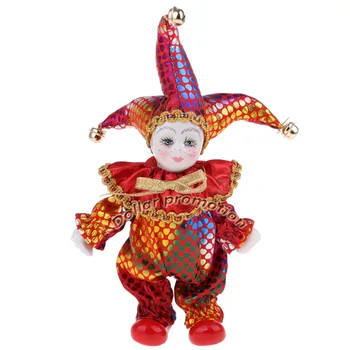 Fast shipping 16cm Popular Romantic Porcelain Doll Italian Triangel Model Clown Doll for baby and christmas Valentine's gift
Fast shipping 16cm Popular Romantic Porcelain Doll Italian Triangel Model Clown Doll for baby and christmas Valentine's gift