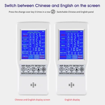 PM2.5 PM10 CO2 Air Quality Monitor USB Port Professional Rechargeable Formaldehyde Accurate Home Office Testing AQI Detector
PM2.5 PM10 CO2 Air Quality Monitor USB Port Professional Rechargeable Formaldehyde Accurate Home Office Testing AQI Detector