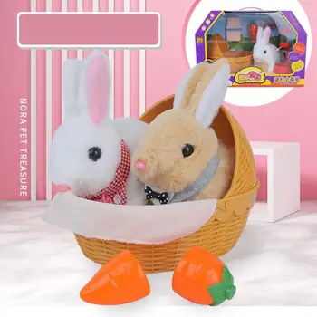 Cute Electric Simulate Rabbit Shape Plush Doll Carrot Nest Shape Toy for Easter Kids
Cute Electric Simulate Rabbit Shape Plush Doll Carrot Nest Shape Toy for Easter Kids