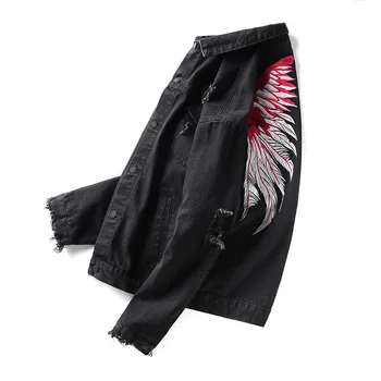 Man Jacket 2020 Spring Retro Style Personality Hole Street Trend Vogue Jacket Button Regular Male Pocket Jacket Mens Jackets
Man Jacket 2020 Spring Retro Style Personality Hole Street Trend Vogue Jacket Button Regular Male Pocket Jacket Mens Jackets