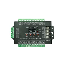 24Channel DMX512 Controller DMX Decoder Iron Housing 8Groups of RGB Output DC5-24V Digital Display
24Channel DMX512 Controller DMX Decoder Iron Housing 8Groups of RGB Output DC5-24V Digital Display