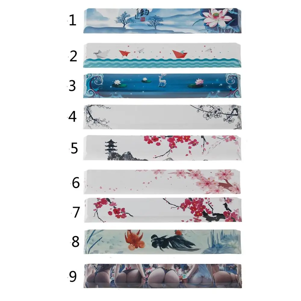 Replace SpaceBar Keycap PBT Five Sides Dye-Subbed Spacebar 6.25U Cherry Profile Space Bar Keycap for DIY Mechanical Keyboard
Replace SpaceBar Keycap PBT Five Sides Dye-Subbed Spacebar 6.25U Cherry Profile Space Bar Keycap for DIY Mechanical Keyboard