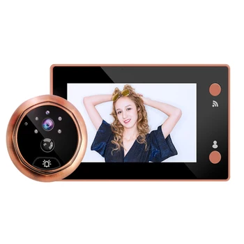 Cloud Storage Electronic Cat Eye Wifi Wireless Doorbell ligent Video Intercom Remote Monitoring Motion Detection
Cloud Storage Electronic Cat Eye Wifi Wireless Doorbell ligent Video Intercom Remote Monitoring Motion Detection