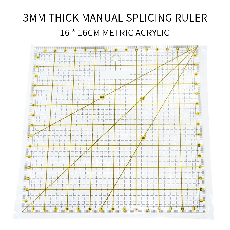 16*16cm Quilting Ruler Grid Lines Ruler Cutting Mat Craft Card Art Carving Fabric Leather Paper Board Sewing Tool
16*16cm Quilting Ruler Grid Lines Ruler Cutting Mat Craft Card Art Carving Fabric Leather Paper Board Sewing Tool