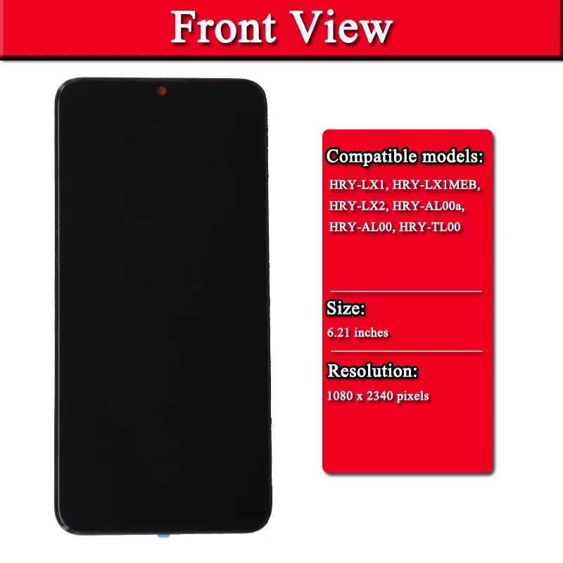 100% Оригинальный ЖК дисплей для Huawei Honor 10 lite с сенсорным экраном дигитайзер в сборе