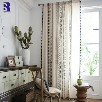 SunnyRain 2-Piece Linen Cotton Bohimia Curtains Living Room Sheer Curtains Bedroom Kitchen Curtains Translucidus Drapes
SunnyRain 2-Piece Linen Cotton Bohimia Curtains Living Room Sheer Curtains Bedroom Kitchen Curtains Translucidus Drapes