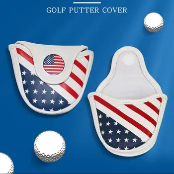 Portable USA Flag Pattern Golf Club Headcovers PU Waterproof Putter Cover Parts
Portable USA Flag Pattern Golf Club Headcovers PU Waterproof Putter Cover Parts