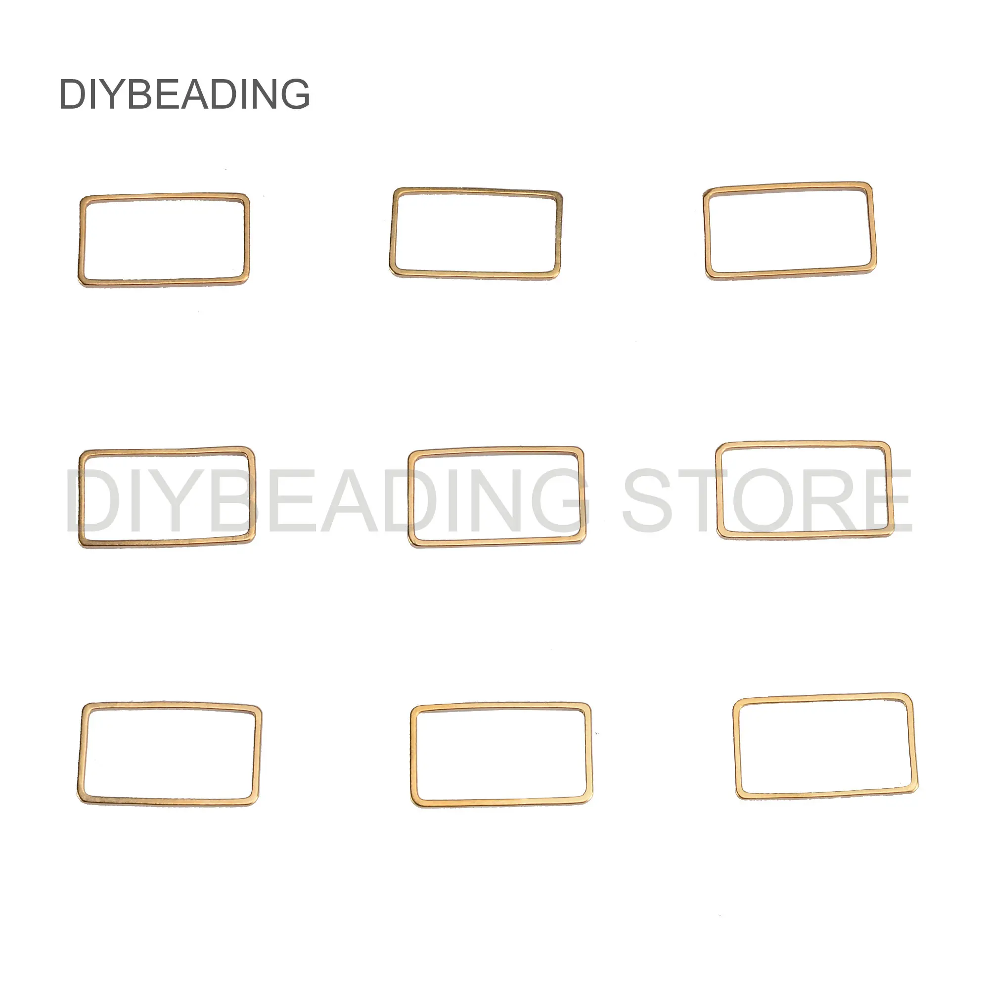 20-100 Pcs Brass Geometric Charms Ear Wire Finding for Jewelry Making Hollow Rectangle Metal Pendant Component Bulk Wholesale
20-100 Pcs Brass Geometric Charms Ear Wire Finding for Jewelry Making Hollow Rectangle Metal Pendant Component Bulk Wholesale