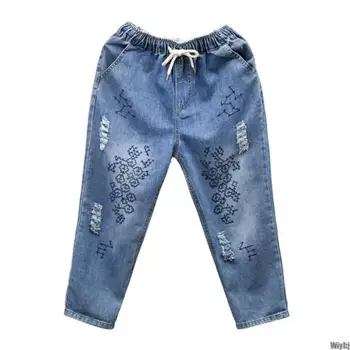 New Plus size summer jeans harem pants women casual loose retro embroidered denim pants Capris high waist jeans
New Plus size summer jeans harem pants women casual loose retro embroidered denim pants Capris high waist jeans