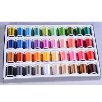 40 Colors Lustrous Craft Professional Rayon Embroidery Machine Use Spools Sewing Thread Durable
40 Colors Lustrous Craft Professional Rayon Embroidery Machine Use Spools Sewing Thread Durable