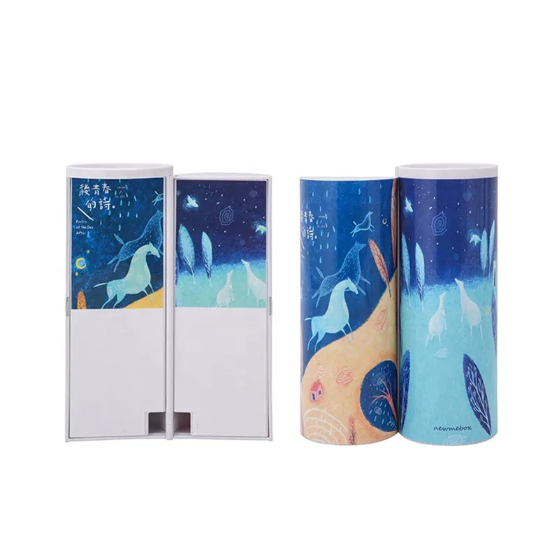 Creative Pencil Box Large Capacity Plastic Pen Case Ballpoint Fineliner Markers Bag Pouch Stationary Makeup Cosmetic Newmebox
Creative Pencil Box Large Capacity Plastic Pen Case Ballpoint Fineliner Markers Bag Pouch Stationary Makeup Cosmetic Newmebox