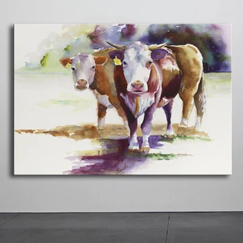 Famous Artist Water Color Animals Cow Canvas Wall Art Paintings Decorative Prints Posters Prints for Living Room Home Decor 
Famous Artist Water Color Animals Cow Canvas Wall Art Paintings Decorative Prints Posters Prints for Living Room Home Decor