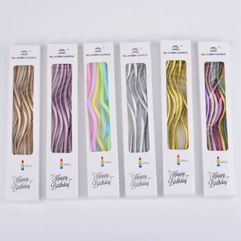 6Pcs/lot Creative Threaded Candle Curved Spiral Cake Candle Multicolor Colored Curving Cake Safe Flames Kids Birthday Decoration
6Pcs/lot Creative Threaded Candle Curved Spiral Cake Candle Multicolor Colored Curving Cake Safe Flames Kids Birthday Decoration