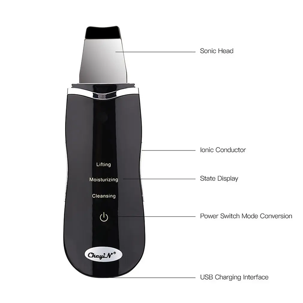 Skin Scrubber Ultrasonic Face Skin Scrubber Facial Cleaner Peeling Vibration Blackhead Removal Exfoliating Pore Cleaner Tools
Skin Scrubber Ultrasonic Face Skin Scrubber Facial Cleaner Peeling Vibration Blackhead Removal Exfoliating Pore Cleaner Tools