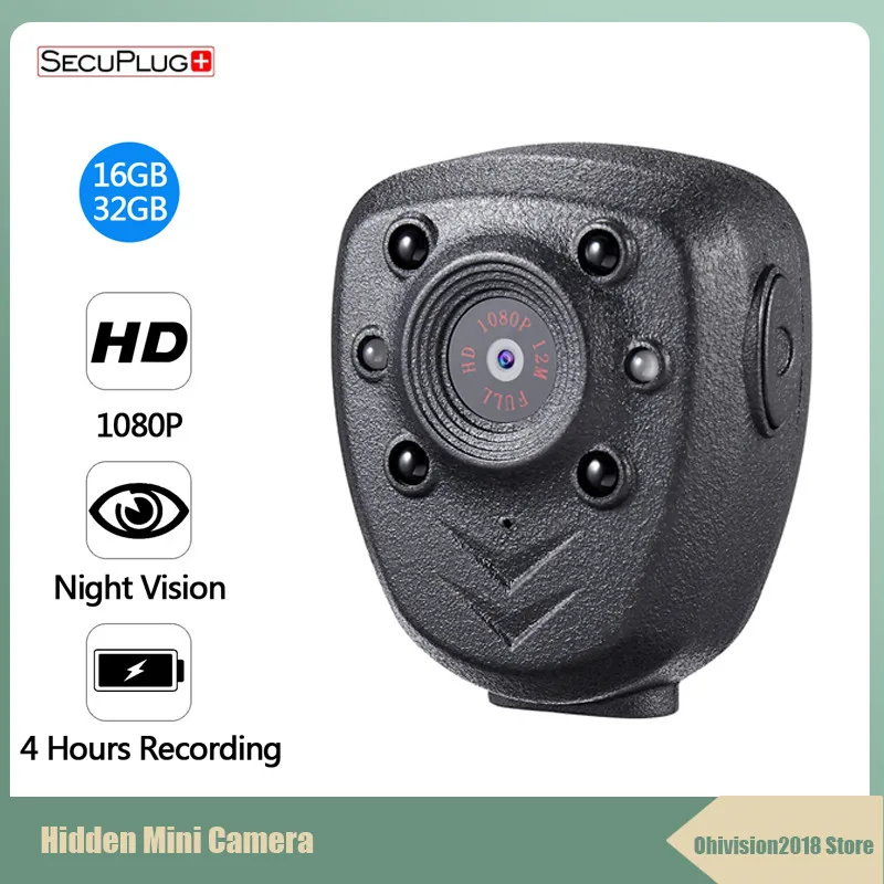Mini Body Worn Camera Back Clip Design Rear Auto Recording Loop One Button Operation Wide Angle HD Micro Camcorder Baby Monitor
Mini Body Worn Camera Back Clip Design Rear Auto Recording Loop One Button Operation Wide Angle HD Micro Camcorder Baby Monitor
