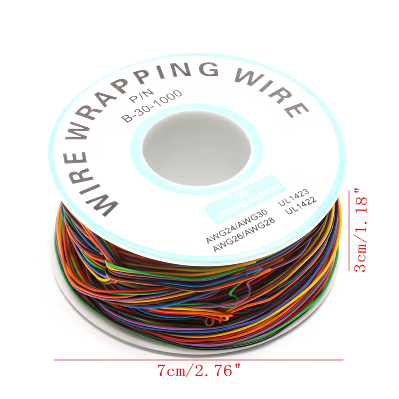 2019 New One Roll 8 Colors 30AWG Wire Wrapping Wire, Tinned Copper Solid, PVC insulation
2019 New One Roll 8 Colors 30AWG Wire Wrapping Wire, Tinned Copper Solid, PVC insulation