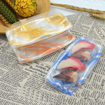 50pcs Printed boat sushi box Sashimi salmon sushi biscuit cake container with lid
50pcs Printed boat sushi box Sashimi salmon sushi biscuit cake container with lid