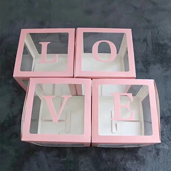4Pcs Letter Printing Transparent Wedding Decor Balloon Box Party Home Simple Storage DIY Easy Install Lightweight Birthday
4Pcs Letter Printing Transparent Wedding Decor Balloon Box Party Home Simple Storage DIY Easy Install Lightweight Birthday