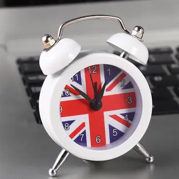 Union Flag Pattern Clock Desktop Alarm Clock Bedside Wake-up Device Mini Time Displayer for Home Dorm White
Union Flag Pattern Clock Desktop Alarm Clock Bedside Wake-up Device Mini Time Displayer for Home Dorm White
