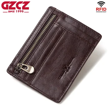 GZCZ Genuine Leather Travel Men Small Case Quality Fashion Black Wallet Credit Card Holder Thin Zipper Slim Coin Purse for Male 
GZCZ Genuine Leather Travel Men Small Case Quality Fashion Black Wallet Credit Card Holder Thin Zipper Slim Coin Purse for Male