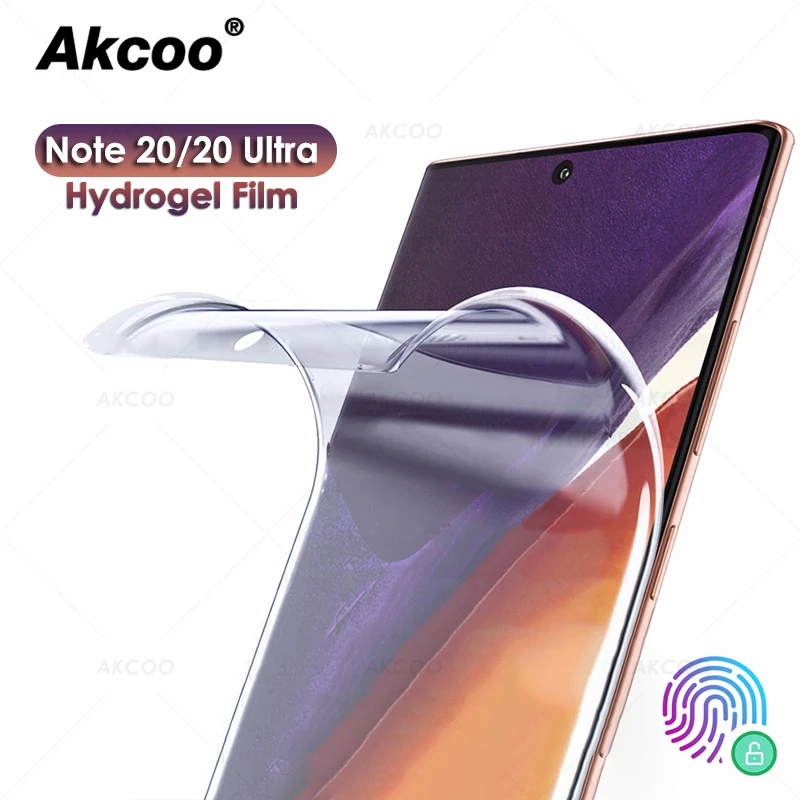 Мягкая Гидрогелевая защитная пленка Akcoo Galaxy Note 20 для Samsung с защитой от царапин со