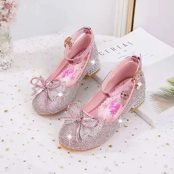 Disney children's girl cartoon frozen princess non-slip soft bottom high heels show dance crystal sequin children's shoes
Disney children's girl cartoon frozen princess non-slip soft bottom high heels show dance crystal sequin children's shoes
