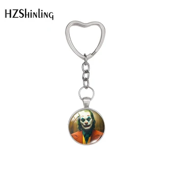 New Arrival Glass Keychain Satire Gloomy Joker Pattern Glass Dome Keychain Fashion Keyrings Heart Star Jewelry
New Arrival Glass Keychain Satire Gloomy Joker Pattern Glass Dome Keychain Fashion Keyrings Heart Star Jewelry