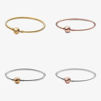 100% 925 Sterling Silver Pan Bracelet Innovative Round Classic Button Diy Versatile Basic Bracelet Fit Diy Charm Women Jewelry
100% 925 Sterling Silver Pan Bracelet Innovative Round Classic Button Diy Versatile Basic Bracelet Fit Diy Charm Women Jewelry