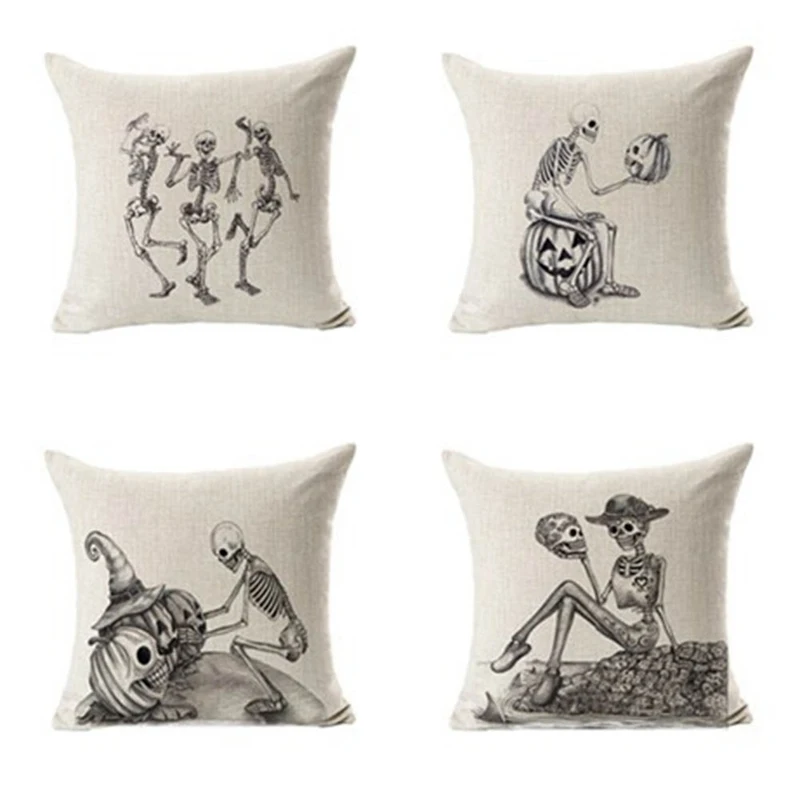 Halloween Scary Skeleton Linen Pillowcase Printing Throw Pillowcase Home Decorative Pillow Cover Case
Halloween Scary Skeleton Linen Pillowcase Printing Throw Pillowcase Home Decorative Pillow Cover Case