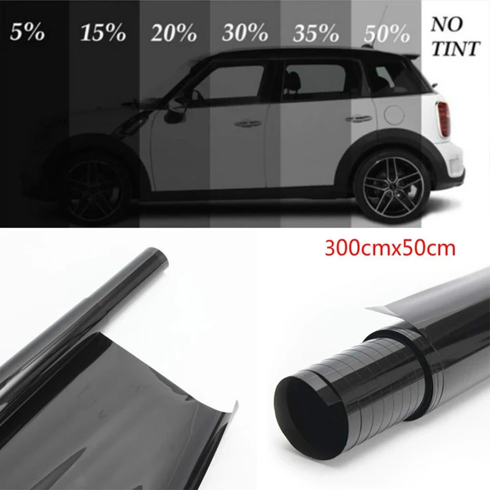 Фото Пленка на окна автомобиля черная от 1 до 50 процентов 50*300 см | Автомобили и