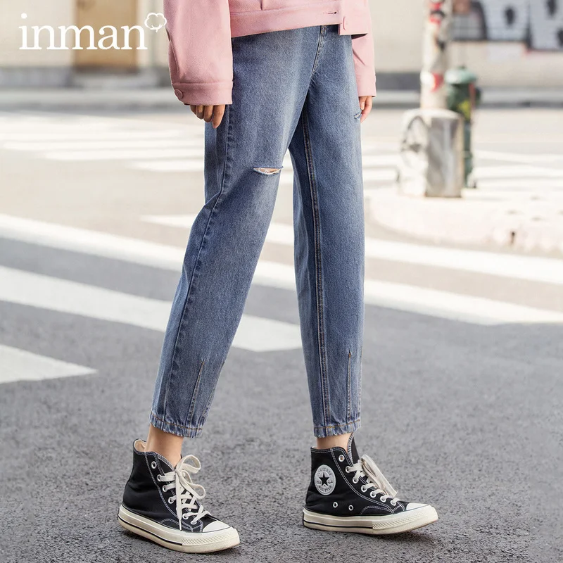 INMAN 2020 Spring New Arrival Literary Retro Pure Cotton Hole Wash Loose Ankle-length Pencil Pant
INMAN 2020 Spring New Arrival Literary Retro Pure Cotton Hole Wash Loose Ankle-length Pencil Pant