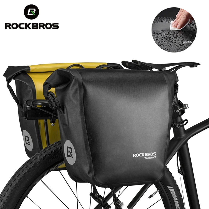 

ROCKBROS 18-27L Waterproof Bike Bag Multifunction MTB Road Bicycle Pannier Rear Rack Bag Shoulder Bag Cycling Seat Trunk Bag