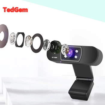 USB Webcam Web Camera 1080P Built-in Stereo Microphone Computer Camera Full HD Skype Video Call For PC Laptop Live Equipment
USB Webcam Web Camera 1080P Built-in Stereo Microphone Computer Camera Full HD Skype Video Call For PC Laptop Live Equipment