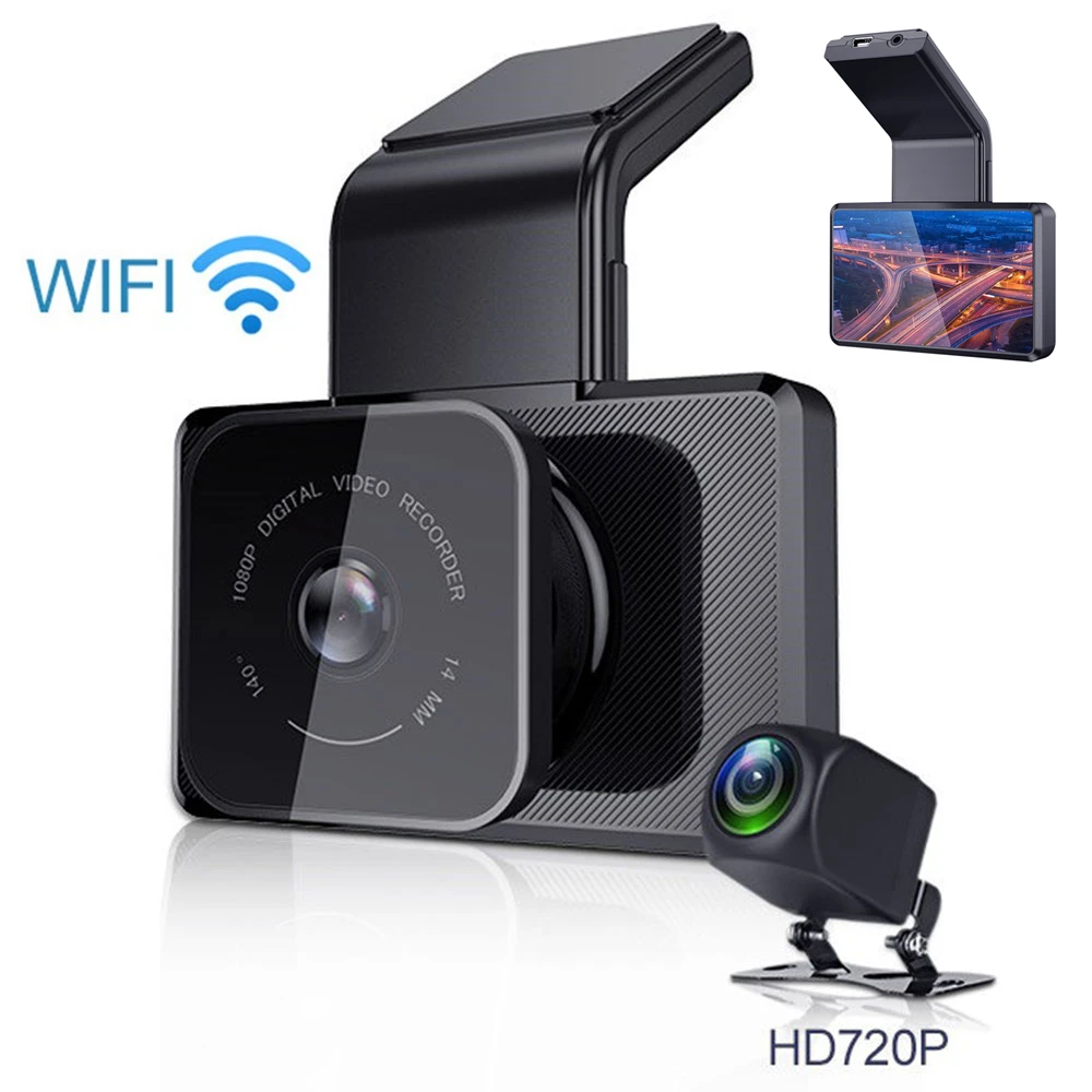 Car Dash Camera Driving Recorder Dual lens 3Inch IPS Sreen GPS Track WIFI Night Vision Car DVR Camera 1080P APP live view
Car Dash Camera Driving Recorder Dual lens 3Inch IPS Sreen GPS Track WIFI Night Vision Car DVR Camera 1080P APP live view