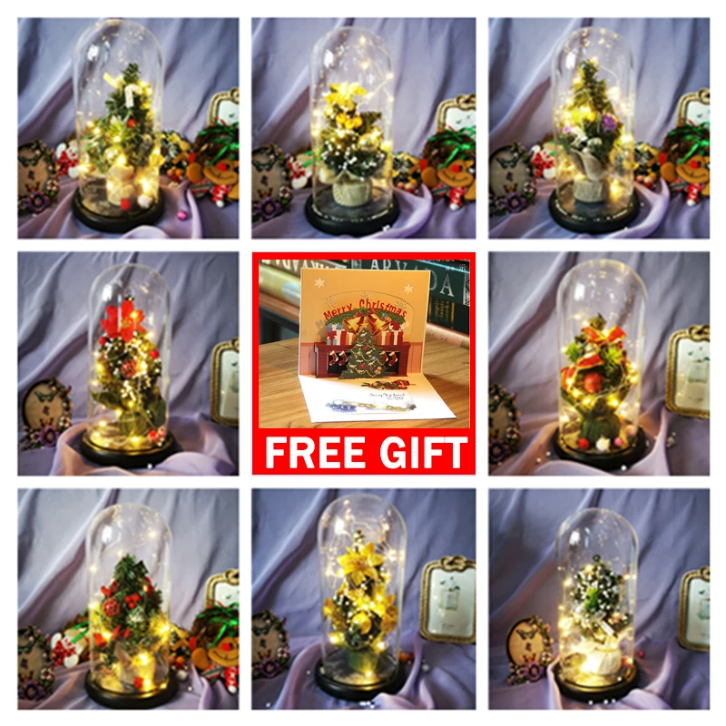 Christmas Tree X'mas Day Decoration In Glass LED Light For Christmas Birthday Valentine's Day Gifts Simulation Tree
Christmas Tree X'mas Day Decoration In Glass LED Light For Christmas Birthday Valentine's Day Gifts Simulation Tree