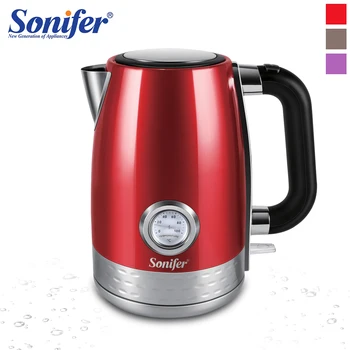 1.7L Electric Kettle Cordless With Water Temperature Meter 2200W Household Kitchen Fast Heating Boiling Teapot Pot 220V Sonifer
1.7L Electric Kettle Cordless With Water Temperature Meter 2200W Household Kitchen Fast Heating Boiling Teapot Pot 220V Sonifer