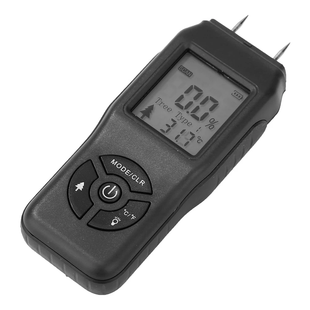 Two Pins Digital Wood Moisture Meter Wood Moisture Tester Wood Moisture Detector with LCD Display Probe range 2%~70%
Two Pins Digital Wood Moisture Meter Wood Moisture Tester Wood Moisture Detector with LCD Display Probe range 2%~70%