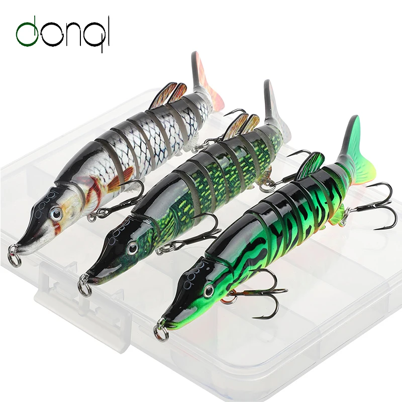 DONQL 3Pcs/Set Minnow Fishing Lure 13cm 17g Multi Jointed Section Bend Hard Bait Artificial Pike Carp Fishing Tackle Pesca
DONQL 3Pcs/Set Minnow Fishing Lure 13cm 17g Multi Jointed Section Bend Hard Bait Artificial Pike Carp Fishing Tackle Pesca
