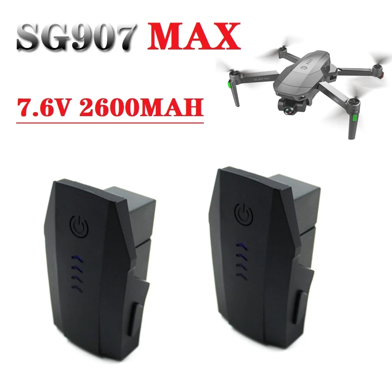 

Original 7.6V 2600mAh Lithium Battery For SG907MAX SG-907 MAX 5G GPS Smart Anti-Shake RC Quadcopter Drone Spare Parts