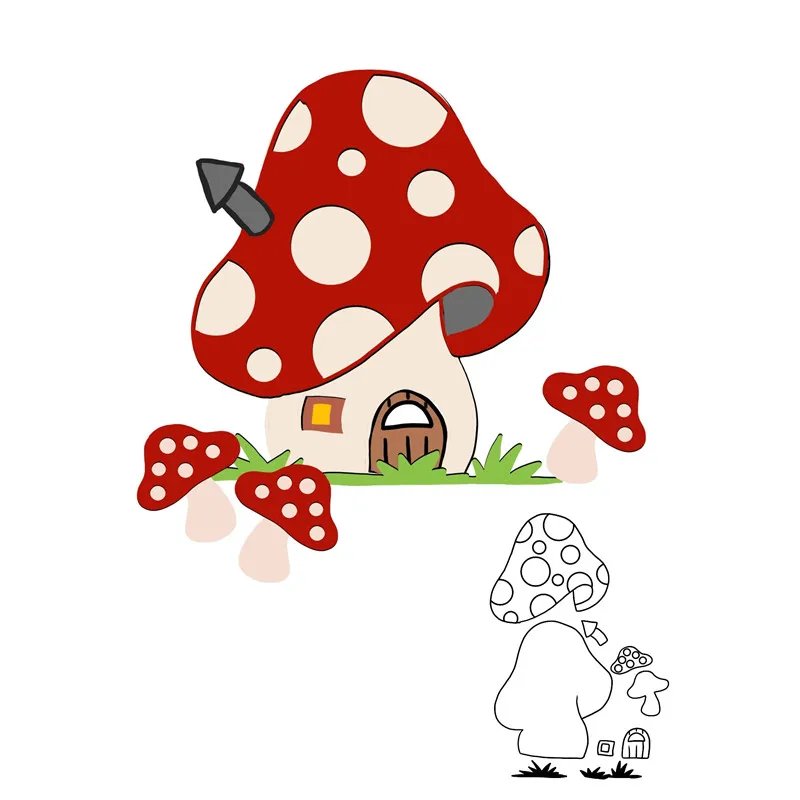 Eastshape Cutting Dies Metal Dies Mushroom House Die Scrapbooking Album Card Making Embossing Stencil Diecuts Decor 
Eastshape Cutting Dies Metal Dies Mushroom House Die Scrapbooking Album Card Making Embossing Stencil Diecuts Decor