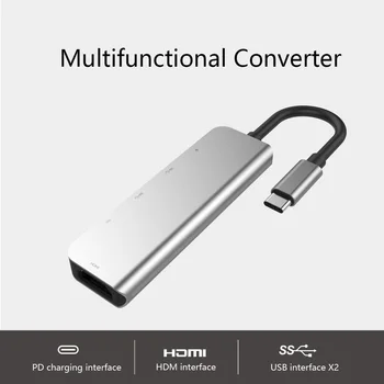 5 in 1 USB-C Hub Dock 4K HD Large Screen Adapter 2 USB 3.0 Heat Dissipation Aluminum Alloy Laptop PD USB C Hub New
5 in 1 USB-C Hub Dock 4K HD Large Screen Adapter 2 USB 3.0 Heat Dissipation Aluminum Alloy Laptop PD USB C Hub New