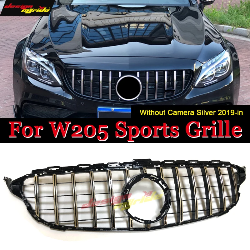 For MercedesMB W205 Front Grille GTS Style without Camera C-Class C180 C200 ABS Silver Sport Without emblem Front Grills 2019-in
For MercedesMB W205 Front Grille GTS Style without Camera C-Class C180 C200 ABS Silver Sport Without emblem Front Grills 2019-in