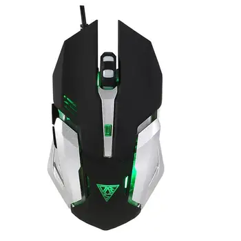 

V1 Gaming Mouse Wired, Ergonomic Computer Mice with 6 Programmable Buttons, Breathing LED Light, 6 Adjustable DPI 3200 for PC