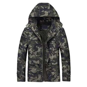 New Men's Camo Hooded Jacket Cotton Male Camouflage Windbreaker Military Jackets Multi Pockets Coats Outerwear Jaqueta Masculina
New Men's Camo Hooded Jacket Cotton Male Camouflage Windbreaker Military Jackets Multi Pockets Coats Outerwear Jaqueta Masculina