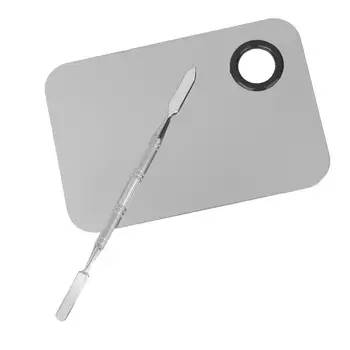 Stainless Steel Makeup Mixing Blending Palette Foundation Blush Lip Eyeshadow Colors Mixing Spatula Makeup Tools & Accessories
Stainless Steel Makeup Mixing Blending Palette Foundation Blush Lip Eyeshadow Colors Mixing Spatula Makeup Tools & Accessories