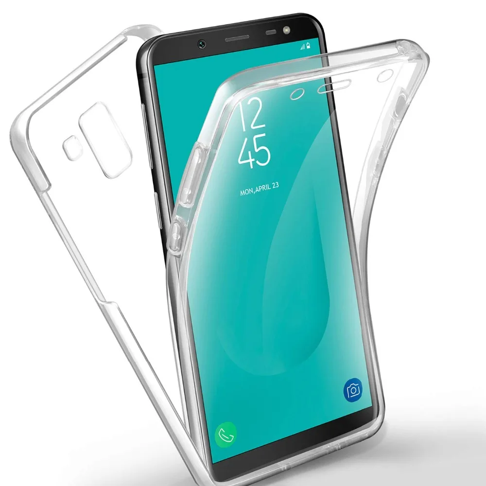 360 градусов ясный чехол для samsung Galaxy A40 A20E A2 Core A30 A10 A20 A50 M10 M20 M30 S9 S10 плюс S10E полная