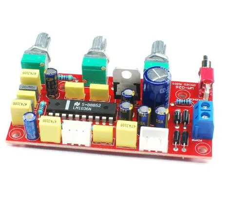 LM1036 OP-AMP HIFI Amplifier Preamplifier Volume Tone EQ Control Board DIY KIT and finished product
LM1036 OP-AMP HIFI Amplifier Preamplifier Volume Tone EQ Control Board DIY KIT and finished product