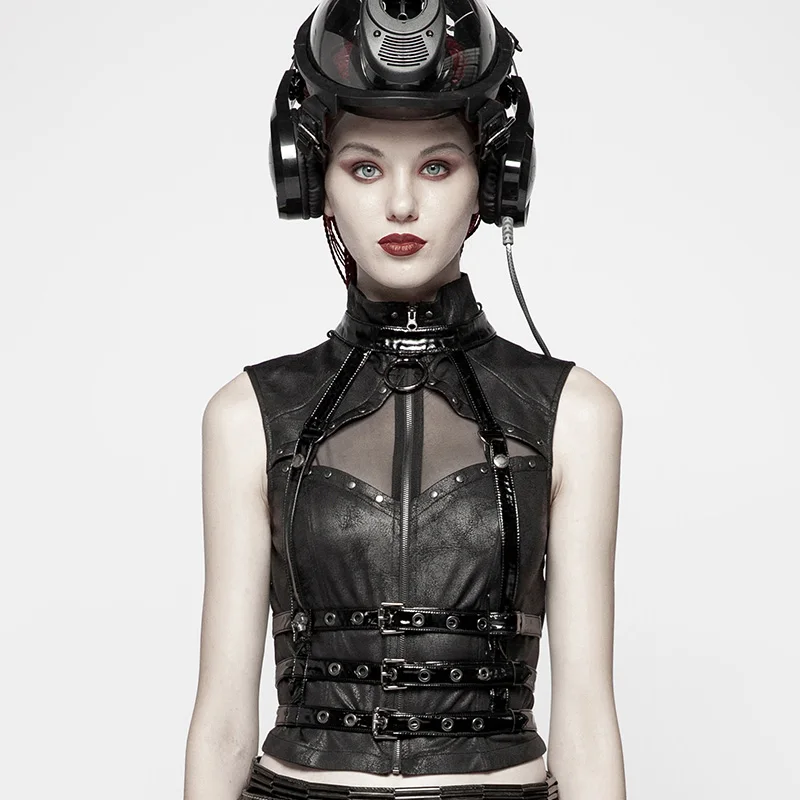 PUNK RAVE Women's Punk Spine Shaped Accessory bright PU Knit Personality Handsome Stage Performance Black Waist Accessories
PUNK RAVE Women's Punk Spine Shaped Accessory bright PU Knit Personality Handsome Stage Performance Black Waist Accessories