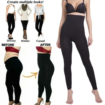 

Women High Waist Leggings Sculpting Sleep Leg Legging Tummy Control Skinny Panties Slimming Leggings Thigh Slimmer Pants